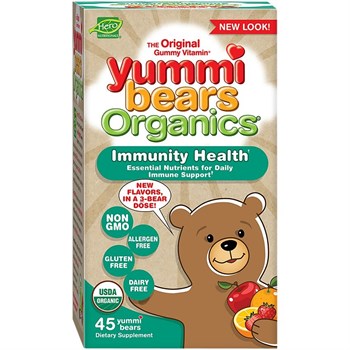 Hero Nutritional Products, Yummi Bears Organics, Здоровый иммунитет, 45 Yummi Bears - фото 14850