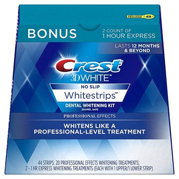 Crest 3D White Professional Effects Whitestrips, набор отбеливающих полосок на 22 процедуры - фото 14863