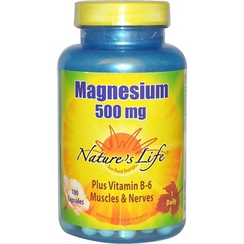 Nature's Life, Magnesium (Магний), 500 мг, 100 капсул - фото 15506
