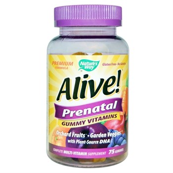 Nature's Way, Alive! Prenatal, жевательные витамины для беременных, 75 жевательных таблеток - фото 15596