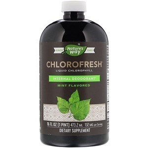 Nature's Way, Chlorofresh, жидкий хлорофилл, с ароматом мяты, 473,2 мл - фото 16362