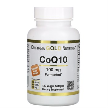 California Gold Nutrition, Коэнзим Q10, 100 мг, 120 растительных капсул - фото 17176
