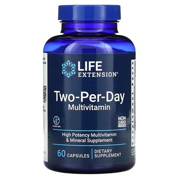 Life Extension, Two-Per-Day мультивитамины, 60 капсул - фото 19043