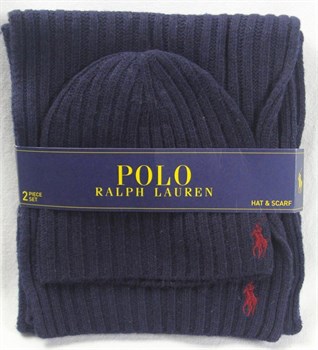 Подарочный набор шапка + шарф Polo Ralph Lauren - фото 20167