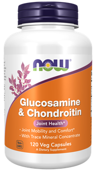 NOW Foods, Glucosamine & Chondroitin, 120 Veg Capsules - фото 21870