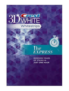 Отбеливающие полоски для зубов Crest 1hr express BC00298