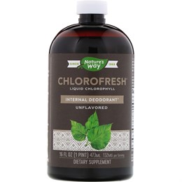 Nature's Way, Chlorofresh, жидкий хлорофилл, неароматизированный, 480 мл