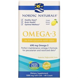 Omega-3 для взрослых Nordic Naturals, лимонный
