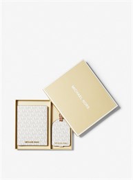 Подарочный набор Michael Kors ( обложка для паспорта + багажная бирка)