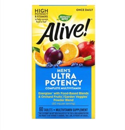 Nature’s way Alive! Men's Ultra Potency комплекс витаминов, 60 таблеток