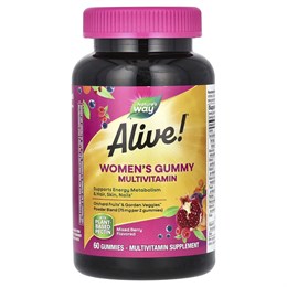 Nature's way Alive! Жевательный мульти витаминный комплекс для женщин, 60 табл