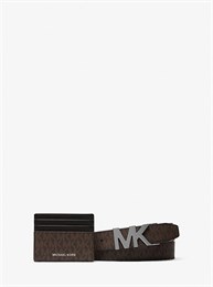 Подарочный набор мужской Michael Kors (ремень+картхолдер)