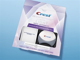 Crest 3D Whitestrips со светом, набор полосок для отбеливания зубов, 20 полосок (упаковка по 10 штук)